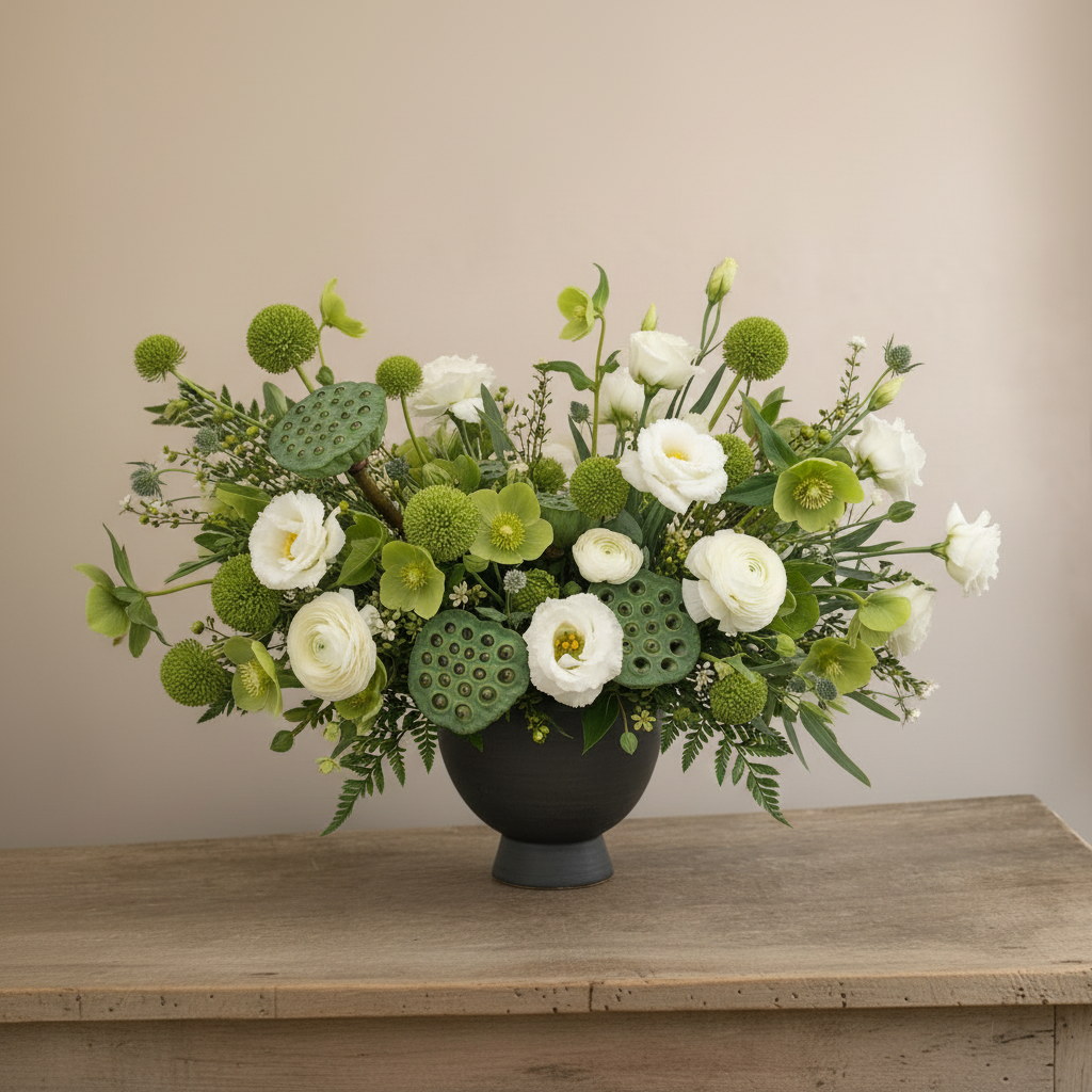 The Moss Edit floral arrangement - larger scale