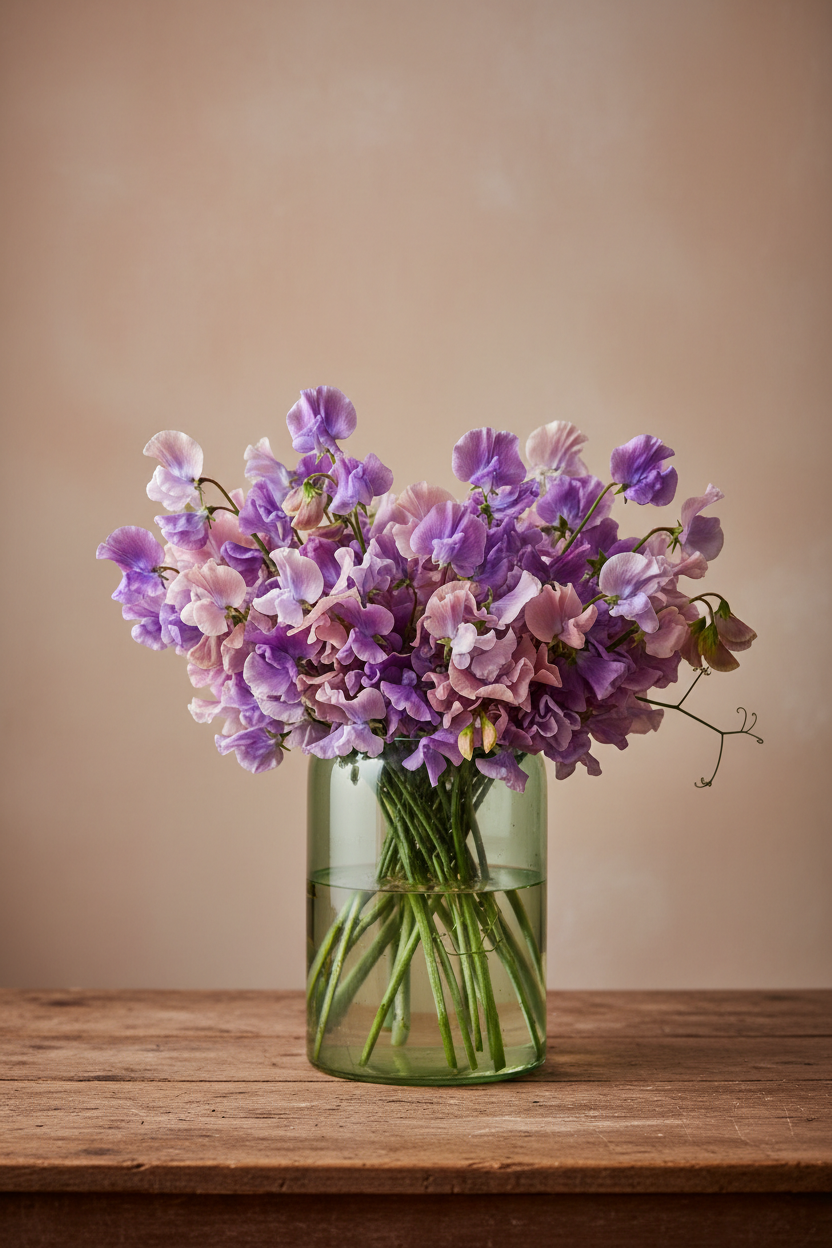 The Sweet Pea Stem - Purple